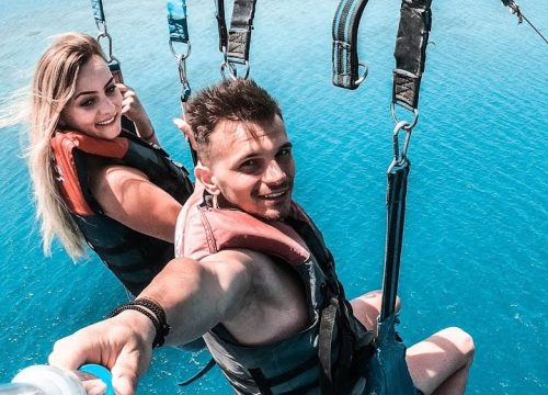 Parasailing trip and water games